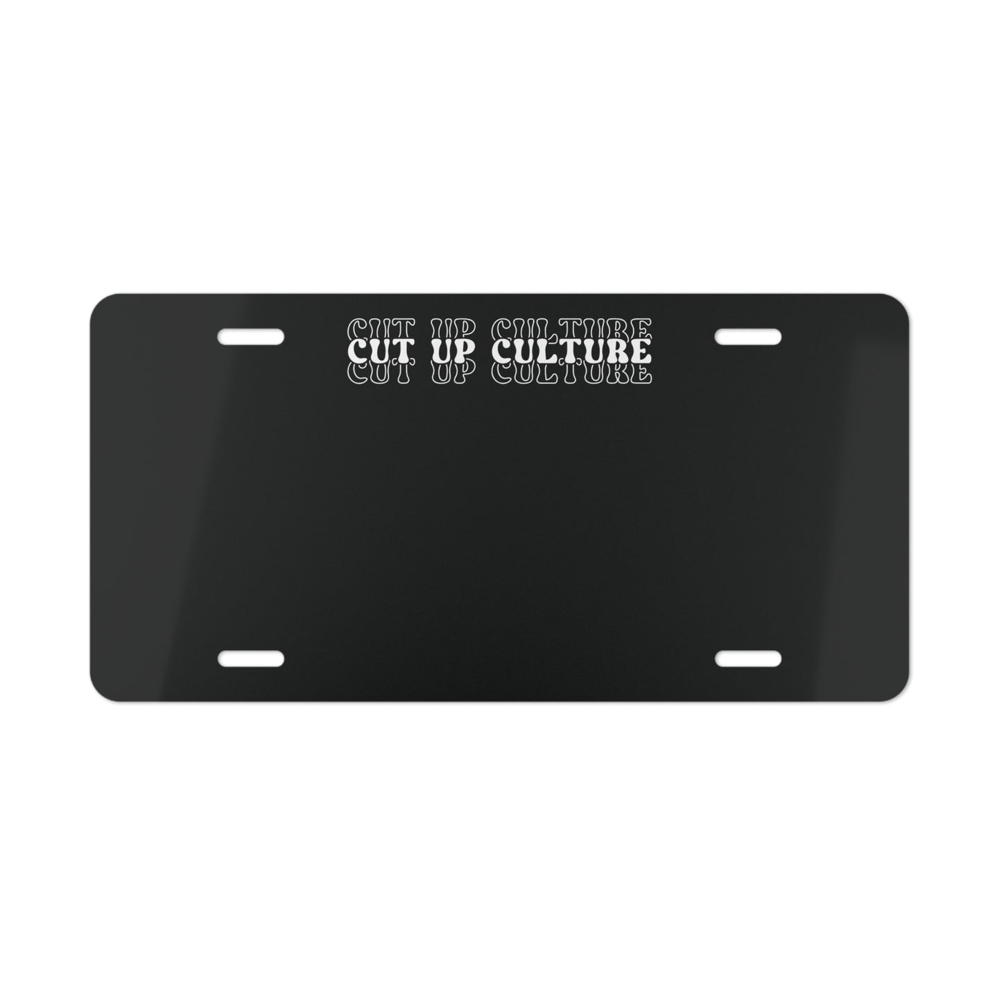 Cut Up Culture 1st Edition Vanity Plate