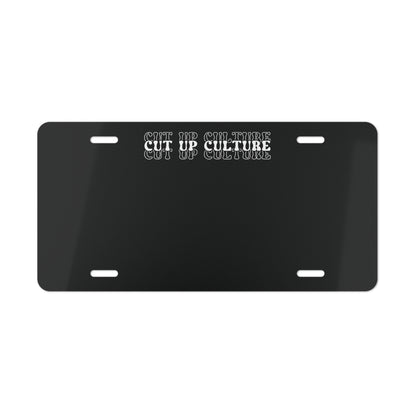 Cut Up Culture 1st Edition Vanity Plate