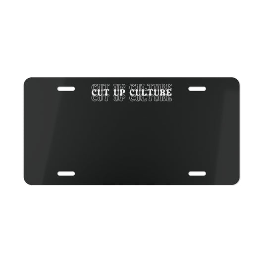 Cut Up Culture 1st Edition Vanity Plate
