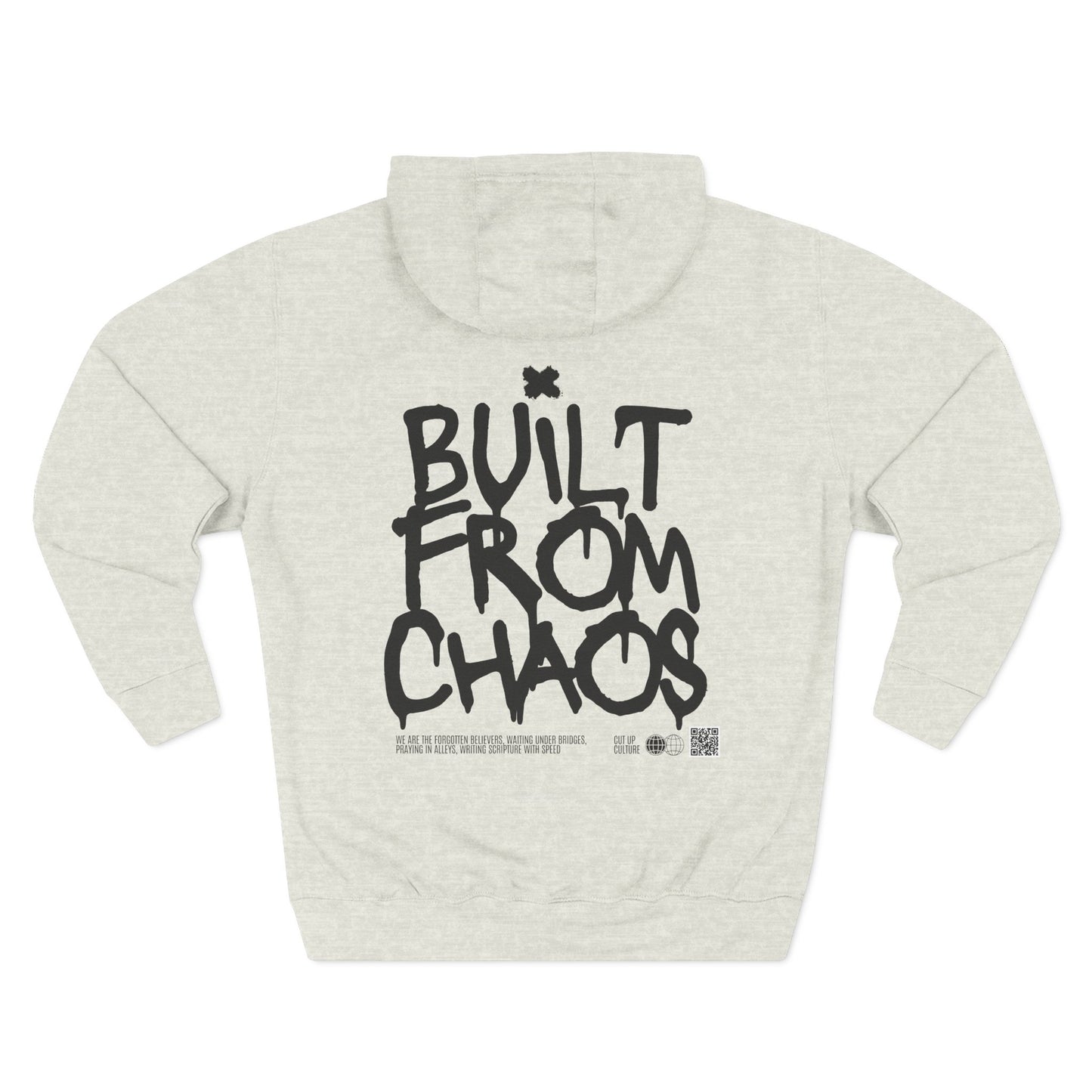 Built From Chaos Hoodie — Cut Up Culture 1st Edition Fleece Pullover