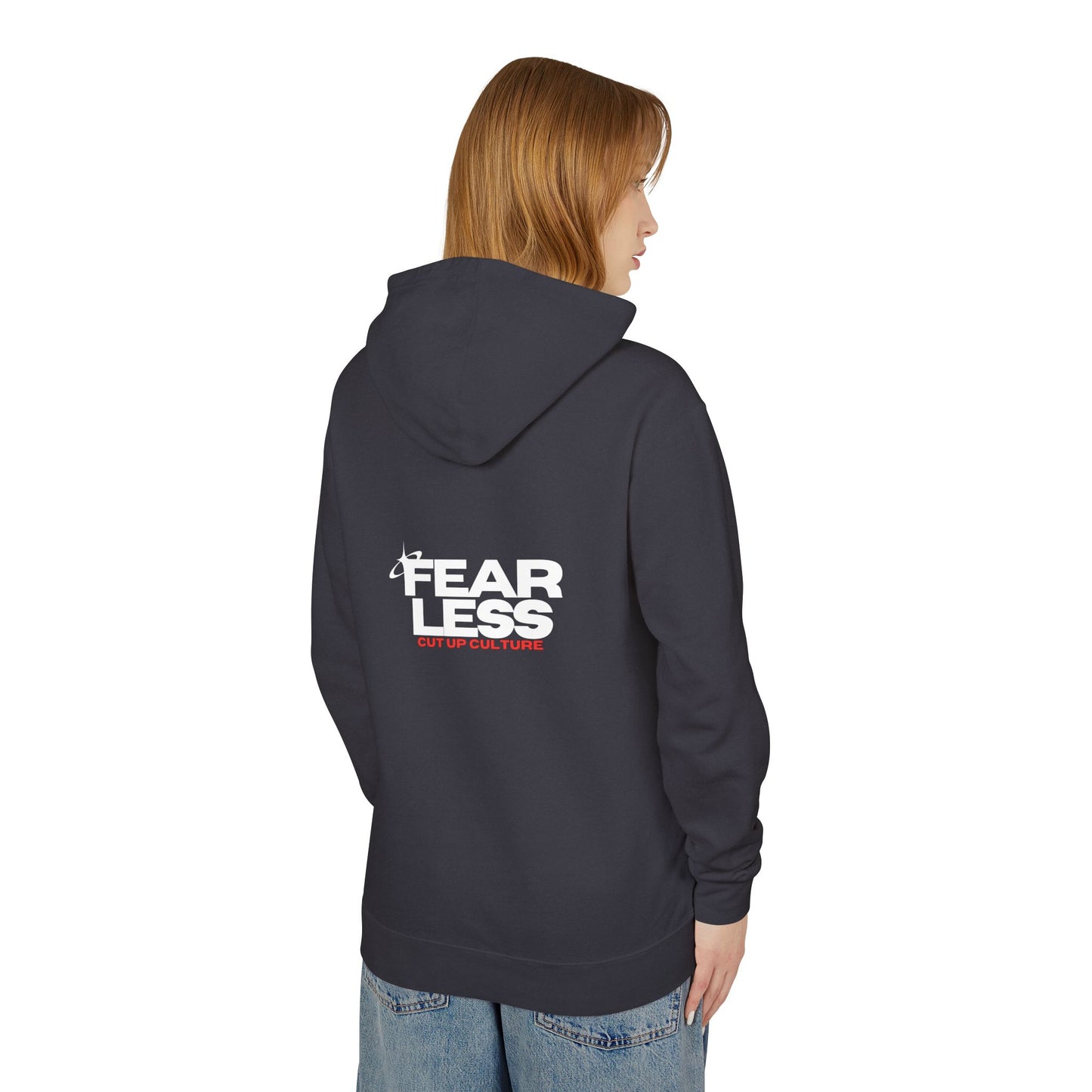 Cut Up Culture/‘Fearless’ lightweight hoodie