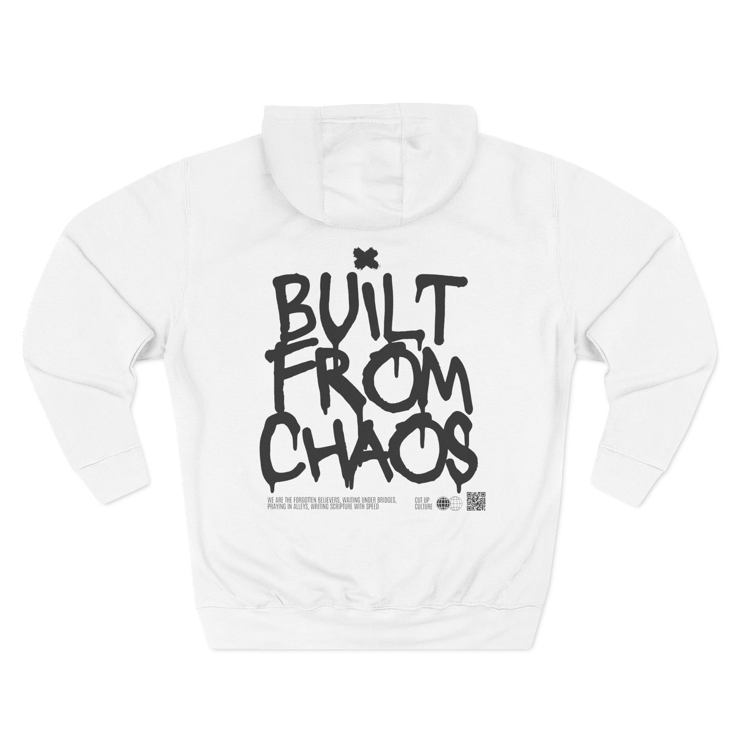 Built From Chaos Hoodie — Cut Up Culture 1st Edition Fleece Pullover