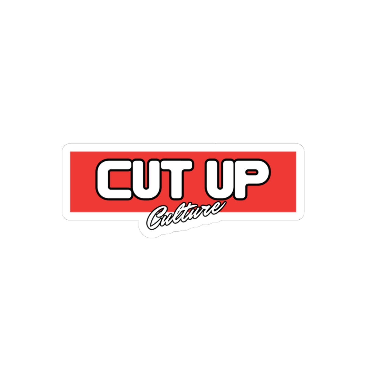 Cut Up Culture ‘RACE’ Cut Stickers