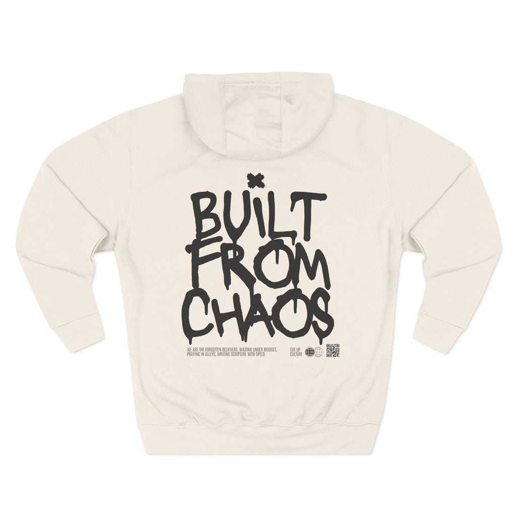 Built From Chaos Hoodie — Cut Up Culture 1st Edition Fleece Pullover