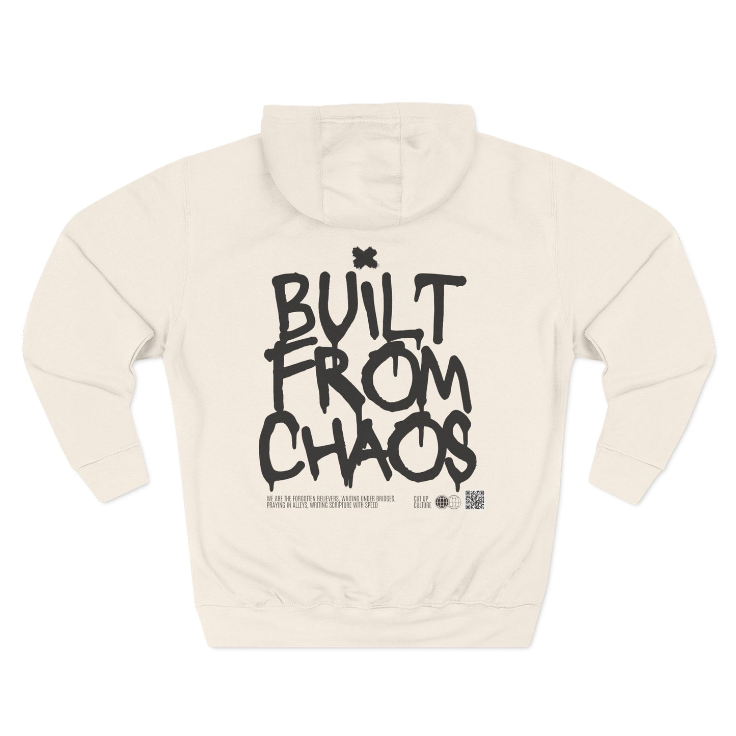 Built From Chaos Hoodie — Cut Up Culture 1st Edition Fleece Pullover