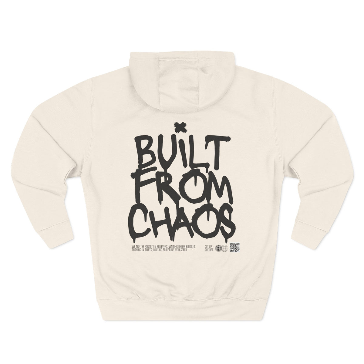 Built From Chaos Hoodie — Cut Up Culture 1st Edition Fleece Pullover