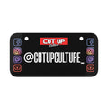 Cut Up Culture Custom Social Media Moto Plate
