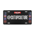 Cut Up Culture Custom Social Media License Plate